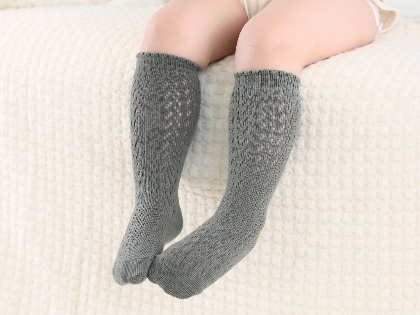 KNEE HIGH SOCKS / JASPER / SOFT COTTON