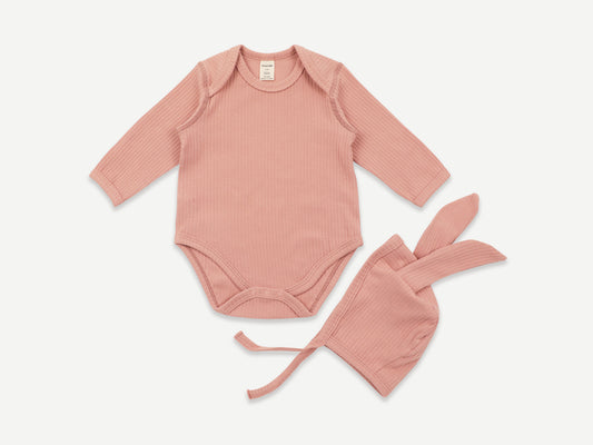 RABBIT PLAY SET / ROSE BLOOM / BONELESS / COTTON RIB