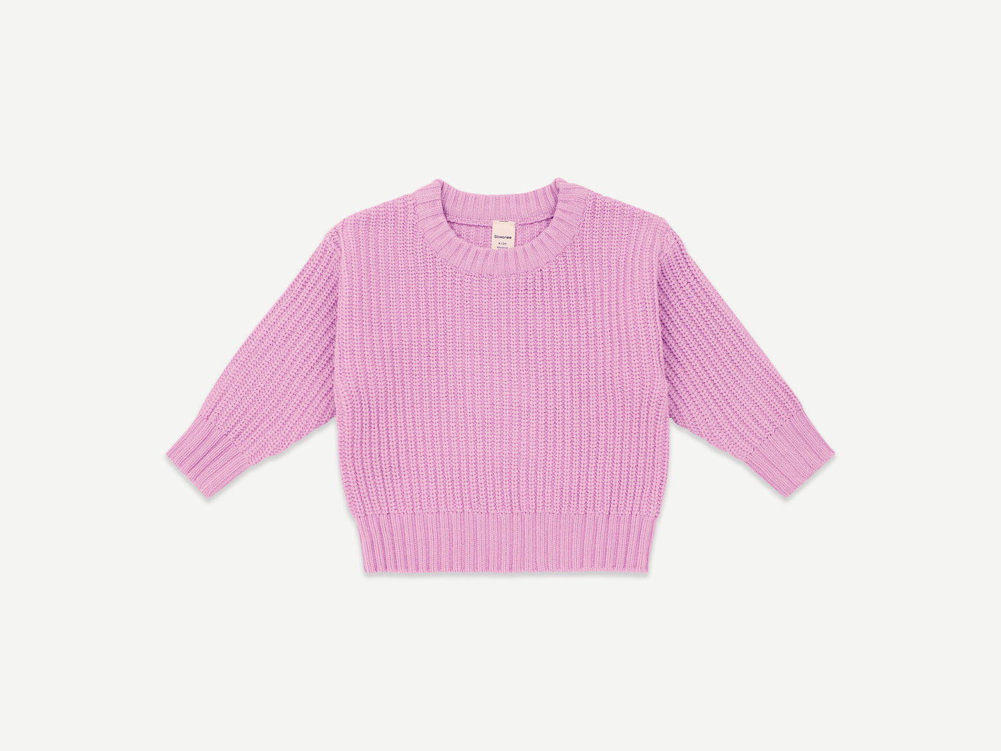 LONG SLEEVE SWEATER / LAVENDER / SOFT KNIT